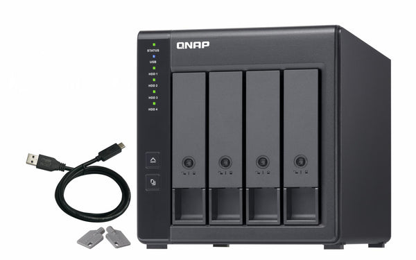 Expansiune NAS QNAP TR-004 4 Bay SATA USB-C Hardware RAID 24TB