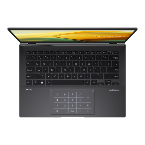 Laptop ASUS ZenBook 14 OLED UM3402YA-KM175W, AMD Ryzen 7 5825U, 14inch, RAM 16GB, SSD 1TB, AMD Radeon Graphics, Windows 11, Negru