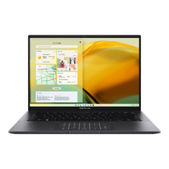 Laptop ASUS ZenBook 14 OLED UM3402YA-KM175W, AMD Ryzen 7 5825U, 14inch, RAM 16GB, SSD 1TB, AMD Radeon Graphics, Windows 11, Negru
