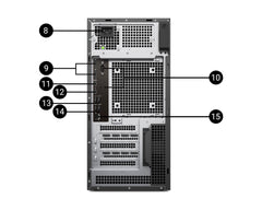Porturi frontale Dell Pro Max Tower T2 FCT2250 pentru conectivitate rapidă