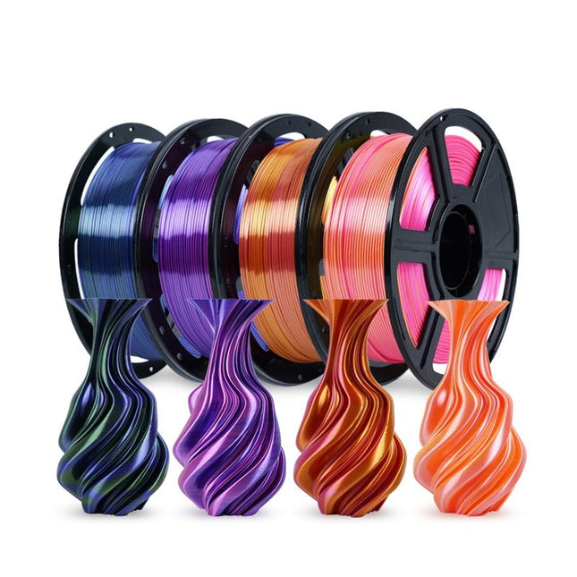 Filament Flashforge 1.75mm - PLA 1KG, culori: Magic Blue-Green Pink-Yellow Gold-Rose