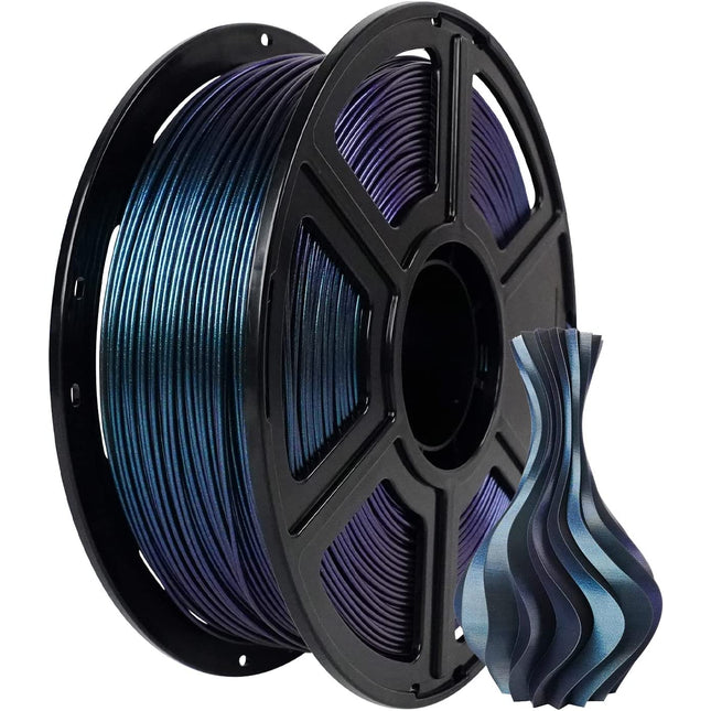 Filament Flashforge 1.75mm 1KG Multicolor PLA pentru imprimanta 3D - 2 culori- Pen Burnt Titanium / Nebula Violet
