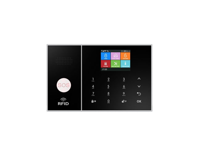 Sistem de alarmă HIVA Tuya, securitate pentru acasă, control prin aplicația Smart Life, alarmă de securitate GSM Wi-Fi cu senzor de ușă și PIR, funcționează cu Alexa