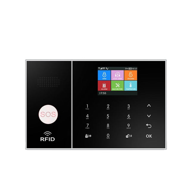 Sistem de alarmă HIVA Tuya, Securitate pentru acasă, Viață inteligentă Control aplicație Alarma de securitate GSM Wifi cu ușă și senzor PIR funcționează cu Alexa